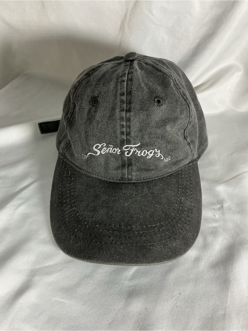 OTTO Black Señor Frogz Washed Cotton Baseball Cap